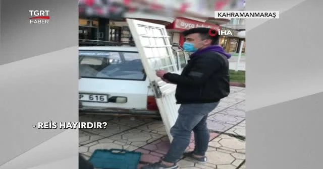 Kapıyı söküp çilingire götürdü