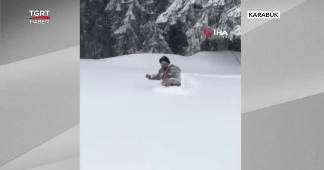 Kışın yağmayan kar baharda yağdı