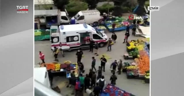 Kültür merkezinin çatısı pazar yerine düştü