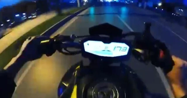 Motosiklet sürücüsüne ceza yağdı