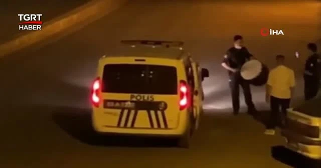 Polisten davul operasyonu
