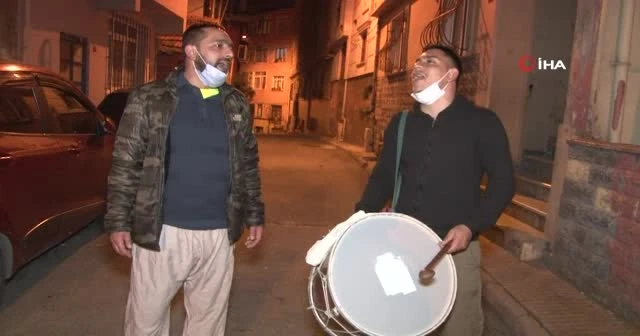 Ramazan davulcusundan korona virüs bestesi
