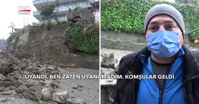 Toprak kaydı yol kapandı