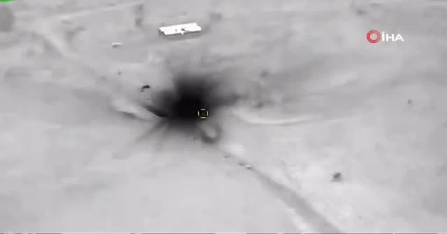 Türk SİHA’larının Dağlık Karabağ savaşında hedefleri vurma anları