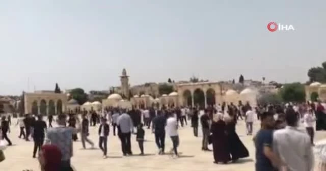 Ateşkesin ilk günü Mescid-i Aksa'da ses bombalı saldırı