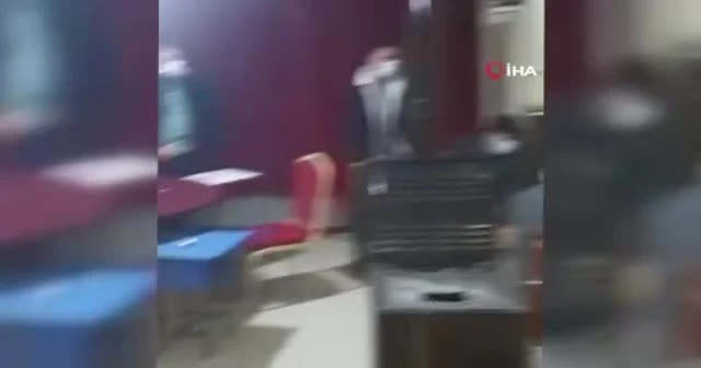 Baskında balkona saklanmak istedi, kameralara yakalandı