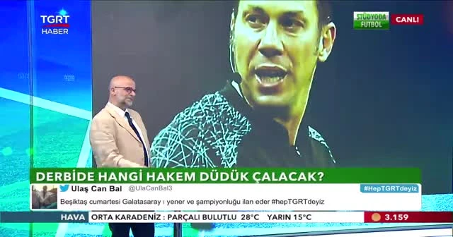 Derbinin hakemini yine bildi