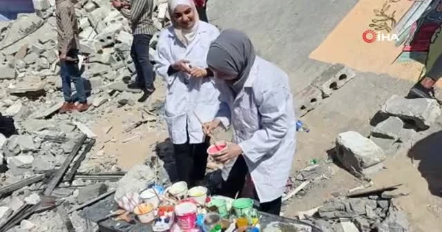 İşgalci İsrail’in saldırılarına grafitili tepki