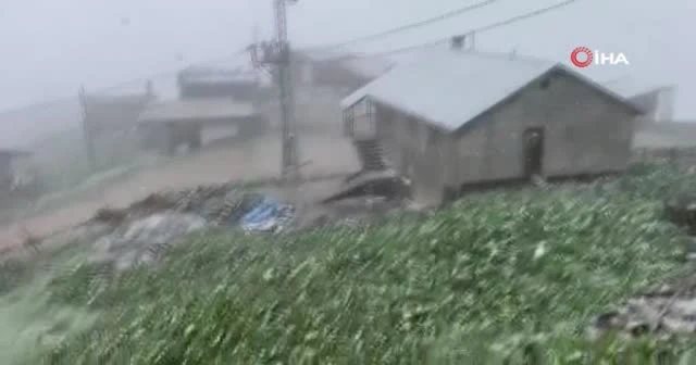 Mayıs ayında yağan kar herkesi şaşırttı