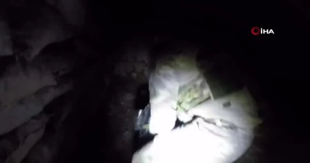 Terör örgütünün kullandığı 4 odalı mağara bulundu