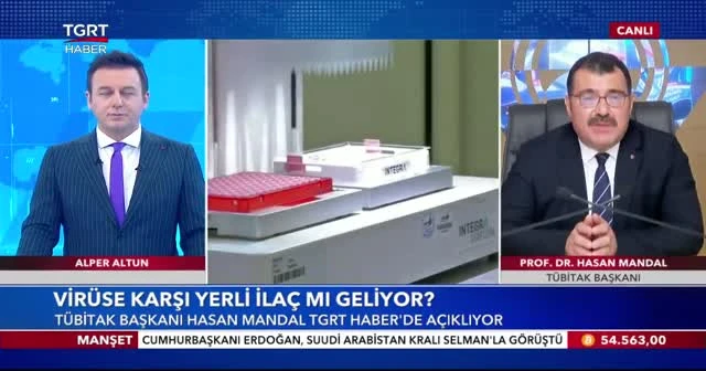 TÜBİTAK Başkanı yerli aşı çalışmalarını TGRT Haber'e anlattı