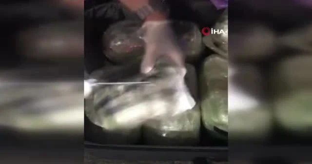 Kayseri’de kargo aracına uyuşturucu operasyonu