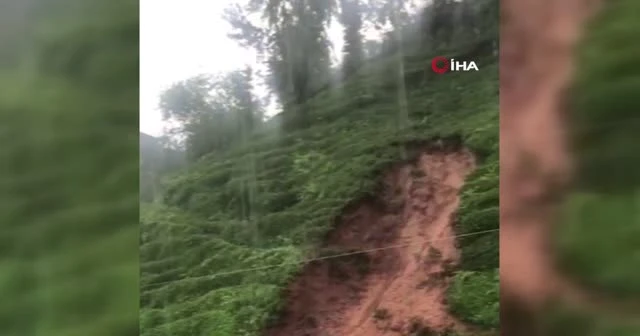 Rize Ardeşen'de heyelan