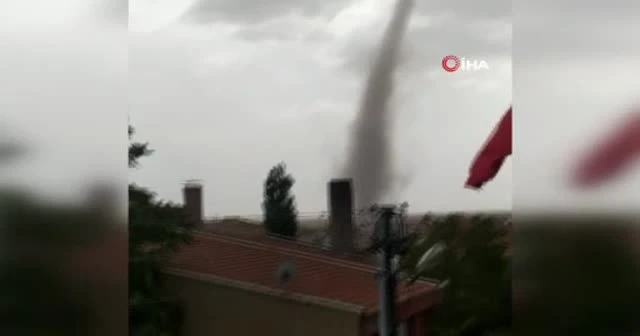 Başkent'te hortum dehşeti