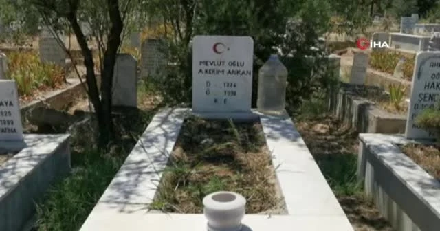 Hayırsız torun... Anneannesi ve dedesinin mezarına kenevir ekti