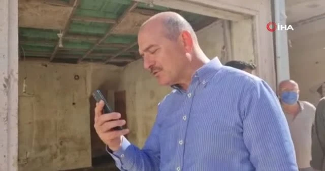 Bakan Soylu şehidin ailesiyle görüştü