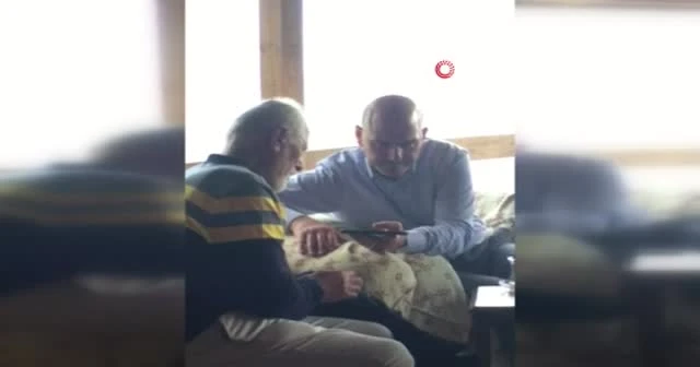 Erdoğan, selde oğlunu kaybeden baba ile görüştü