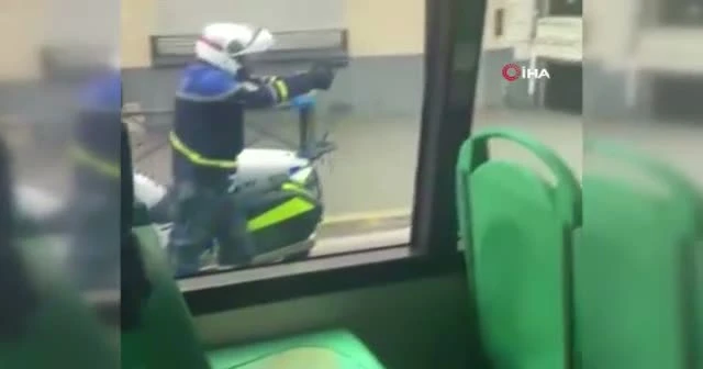 Fransa’da polisin 'dur' ihtarına uymadı, kurşun yağmuruna tutuldu