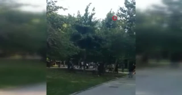 İBB zabıtasından kadına uçan tekme