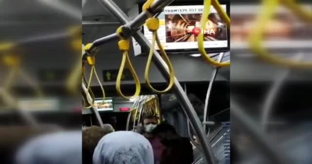 İETT otobüsünde şoke eden manzara