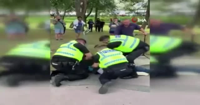 İngiliz polisinden müzisyene şiddet