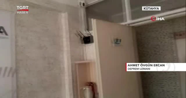 Kütahya'daki depremden ilk görüntüler