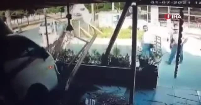 Ölümden kaçış kamerada