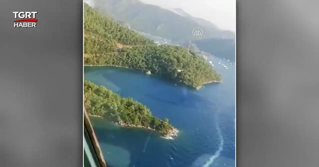 Sikorsky helikoptere su sepeti takıldı