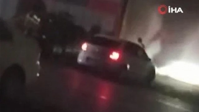 Tartıştığı erkek arkadaşını arabayla ezmek istedi