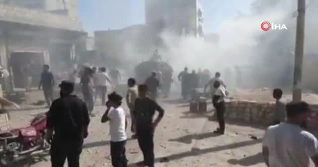 Afrin'de bomba yüklü araçla saldırı