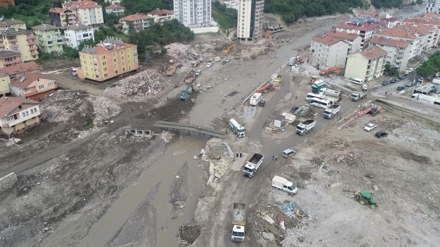 Bozkurt'taki sel felaketine ilişkin yeni görüntüler