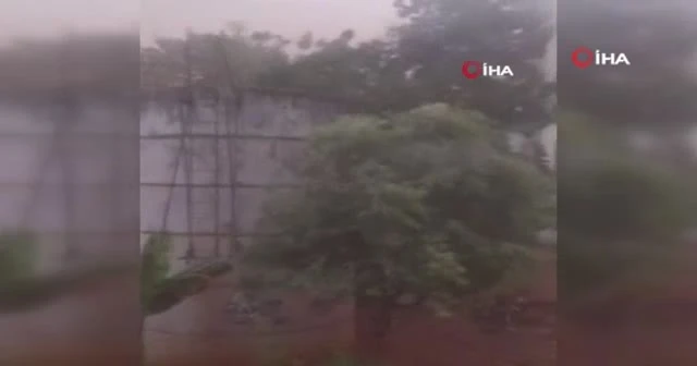Brezilya’da kum fırtınası korku filmlerini aratmadı