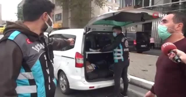 Ceza yiyen taksici tepki gösterdi