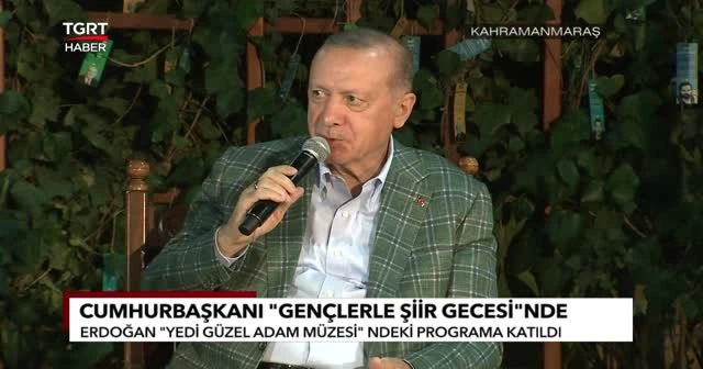 Erdoğan'dan gülümseten 'şiir' cevabı