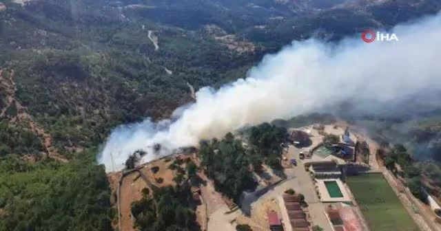İzmir’de orman yangını başladı