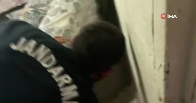 Jandarma tarafından saklandığı çukurun içinde yakalandı