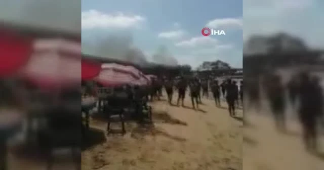 Lübnan’da plajda tüp patladı: 7 yaralı