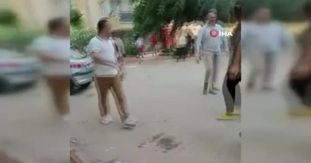 Site bahçesinde yumruklu saldırı