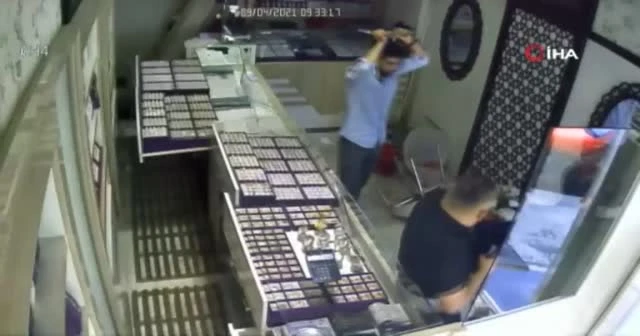 Soyguncu böyle etkisiz hale getirildi