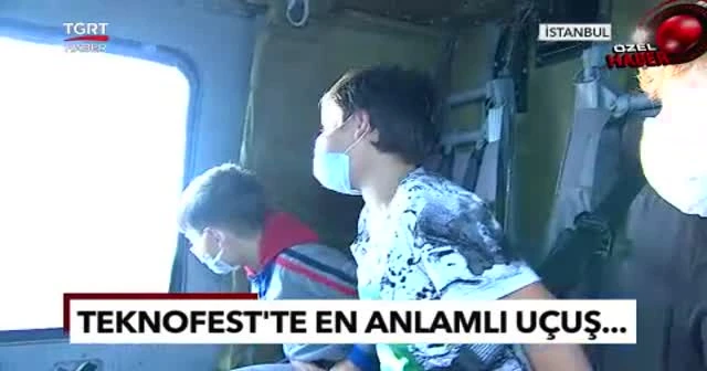 TEKNOFEST’te en anlamlı uçuş! O anları TGRT Haber görüntüledi