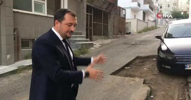 TESKİ'nin delik deşik ettiği sokaklara Belediye Başkanından isyan