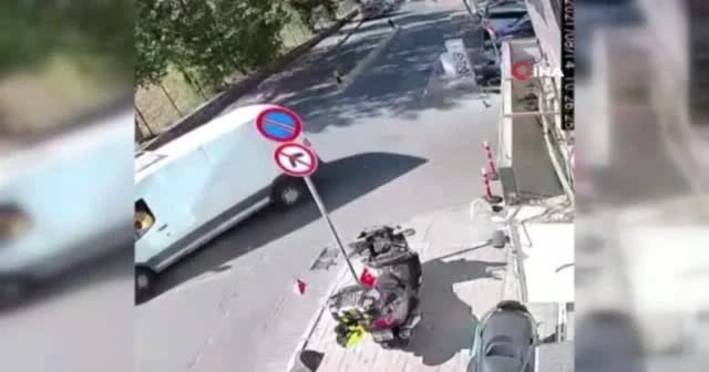 'Ölüm sokağı' kazaları kamerada