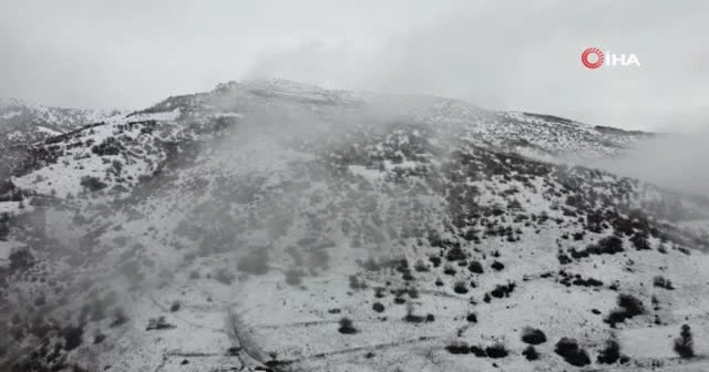 Bayburt beyaz örtüyle kaplandı