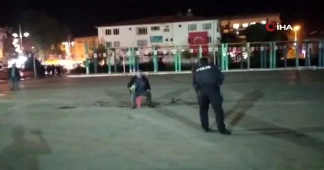 Benzinle kendini yakmak istedi