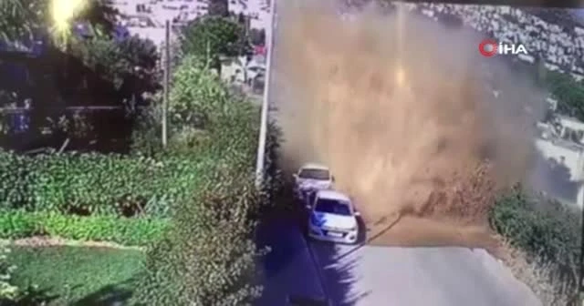 Bodrum’da ana su hattı bomba gibi patladı