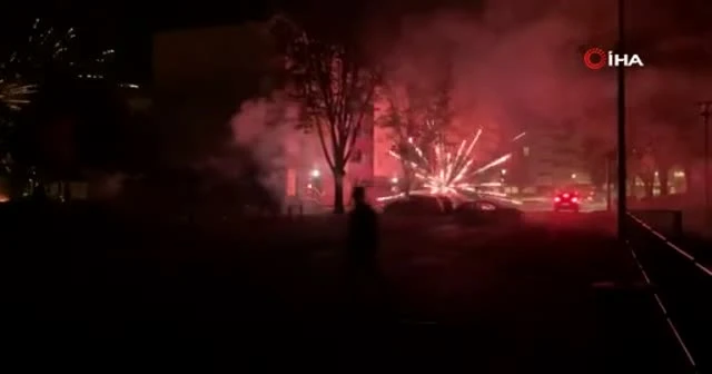 Fransa’da polis operasyonuna tepki gösteren grup 13 aracı ateşe verdi