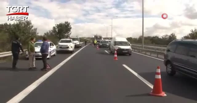 TEM Otoyolu'nda kaza! Doktorun öldüğü an kamerada
