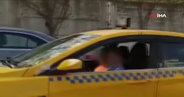 13 yaşında direksiyona geçti! Görüntüler İstanbul'dan