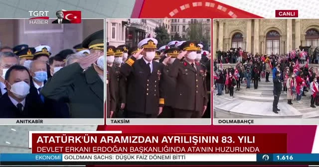 Atatürk'ün aramızdan ayrılışının 83. yılı