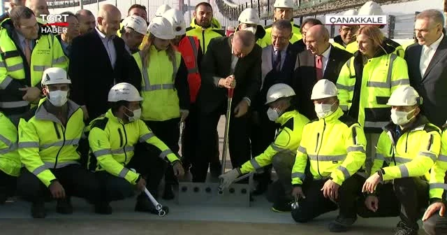 Çanakkale Köprüsü'nde tarihi anlar